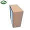Volume de ar plissado profundo do ³ /h do separador 1500m do papel de filtro de Hepa do quadro de madeira para o quarto desinfetado