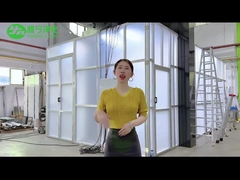 Boratório ISO Sala limpa modular de painéis de parede de PVC Sala limpa FFU