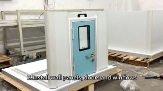 Processo de instalação do modelo de sala limpa Ⅰ