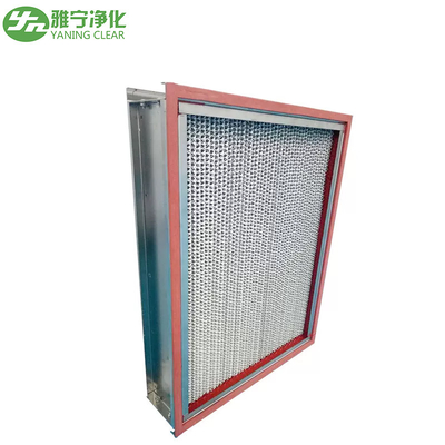 Resistência da alta temperatura de Oven Equipment SS304 do filtro de ar dos meios HEPA da fibra de vidro