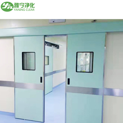 Porta de sala de operação com sensor automático YANING, porta deslizante hermética para hospital