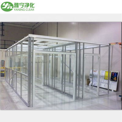 YANING ISO Classe 8 Sala limpa modular livre de poeira, Salas limpas pré-fabricadas de aço inoxidável com iluminação LED