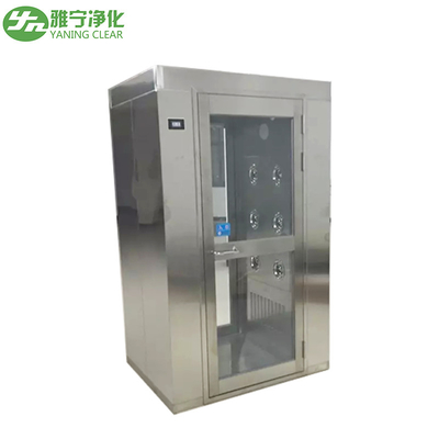 Duche de ar de sala limpa de aço inoxidável Yaning GMP com velocidade do ar de 22-27m/S e 380V/50Hz Parâmetro de potência do equipamento