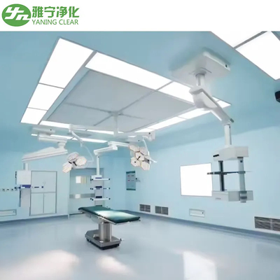 Tecto de fluxo laminar de chapa de aço eletrolítico para sala de operações YANING Certificado ISO