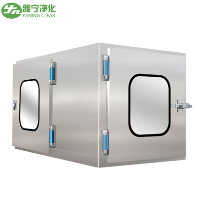 Classe 100 Caixa de passagem estática de aço inoxidável para transferência de mercadorias pequenas para salas limpas Tamanho interno 600*600*600mm