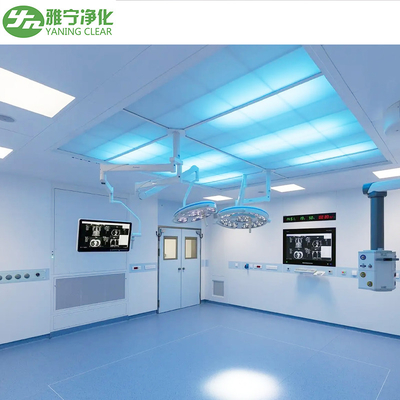 Sala de operações modular com HEPA e monitoramento de ar em tempo real e porta hermética automática