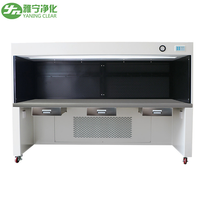 Banco de limpeza de aço inoxidável YANING com filtro HEPA classe 100 Estação de trabalho de fluxo laminar