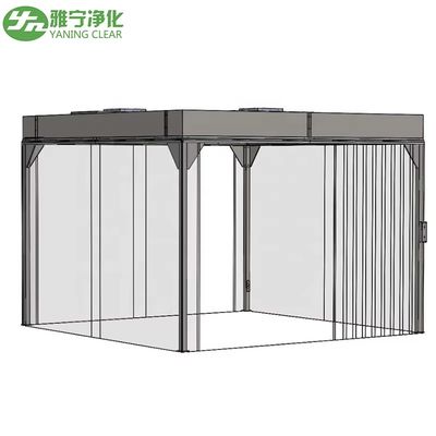 Sala Limpa de Laboratório ISO GMP Modular Livre de Poeira Sala Limpa Modular Painel de Parede Macia em PVC Montagem FFU Teto Cabine Limpa