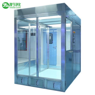 Cabine de fluxo laminar em aço inoxidável para sala limpa GMP certificada pela YANING ISO, equipamento de limpeza de ar em estado novo