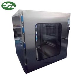 A passagem estática da sala de limpeza através das câmaras toma as impressões digitais destrava com sistema de esterilização UV