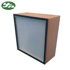 Volume de ar plissado profundo do ³ /h do separador 1500m do papel de filtro de Hepa do quadro de madeira para o quarto desinfetado