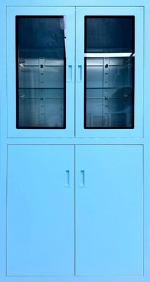 SUS304 Gabinete médico de aço inoxidável com placa de separação ajustável e padrão de lacuna de conformidade com a indústria para o teatro operacional