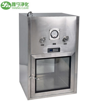 Caixa de Passagem para Sala Limpa em Aço Inoxidável SUS304/201 com Intertravamento Elétrico e Dimensões Personalizáveis