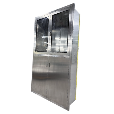 Cabine de operação de aço inoxidável 304 com tamanho personalizável e porta aberta dupla