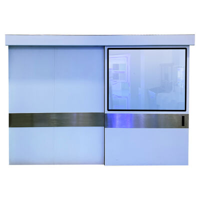 Porta deslizante hermética automática com velocidade ajustável de 200-600 mm/s e aço inoxidável SS304 para salas de operação