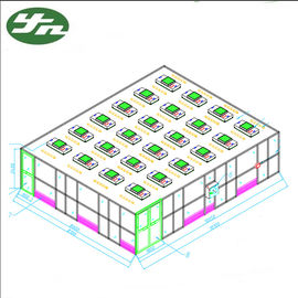 Do quadro limpo da sala SS304 da cabine do ISO 6 eficiência acrílica da parede 99,999% para a nutrição canadense