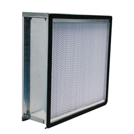 24x24x12 armação de aço galvanizada profunda do filtro de ar do plissado HEPA com flange