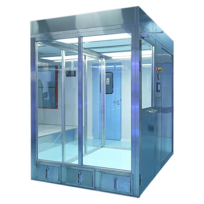 YANING Modular Sala Limpa Stand Limpa Passthru Câmara de aço inoxidável Pressão negativa para sala limpa