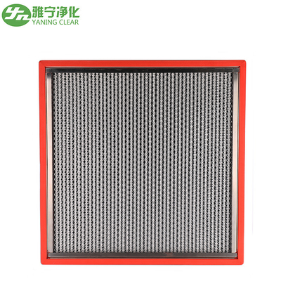 Filtro Hepa Plissado de Alta Capacidade Resistente a Altas Temperaturas 2500m3/h Volume de Ar